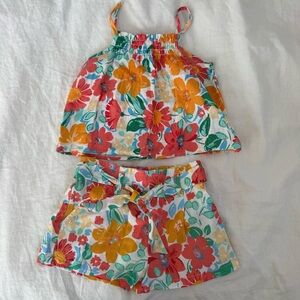 Copper Key floral short and top set - 4t